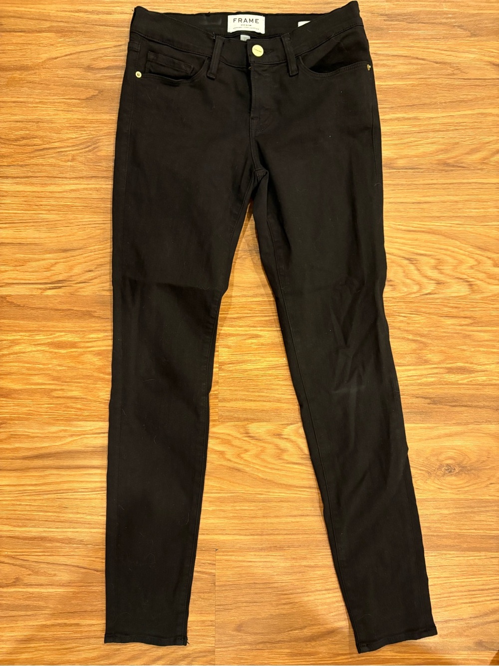 Frame Denim Black Skinny Jeans